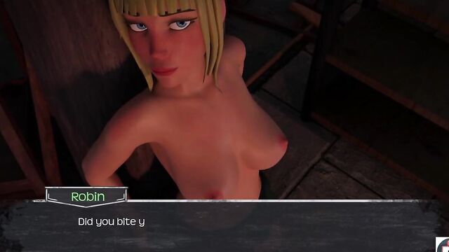 Эротичная телка в бикини разгуливает по дому