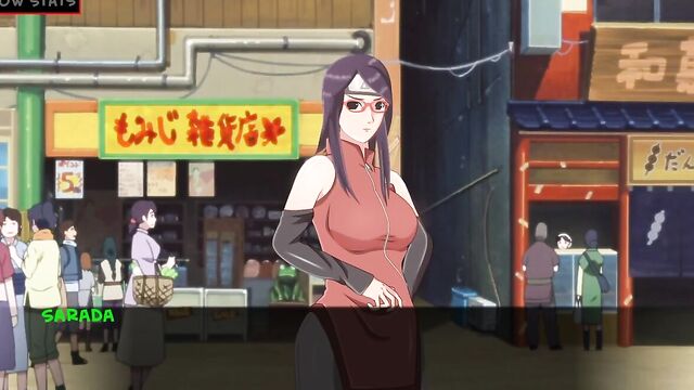 Японка в коротких шортах сексуально трясет большими сиськами