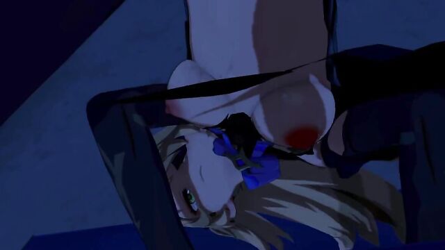 Злодей щупает молодую красотку и засаживает между ног