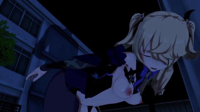 Злодей щупает молодую красотку и засаживает между ног