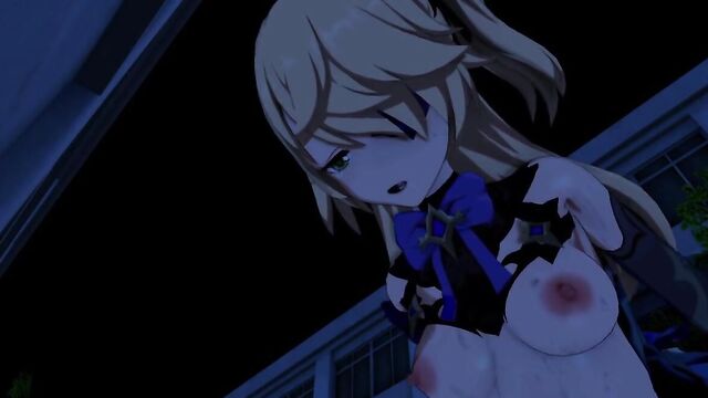 Злодей щупает молодую красотку и засаживает между ног