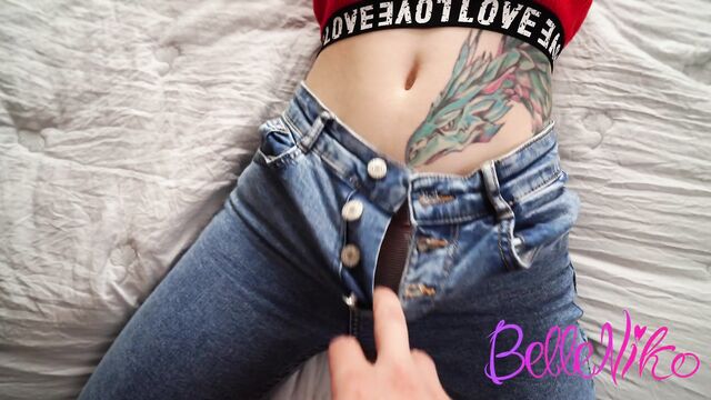 Трахнул жену в попу и киску