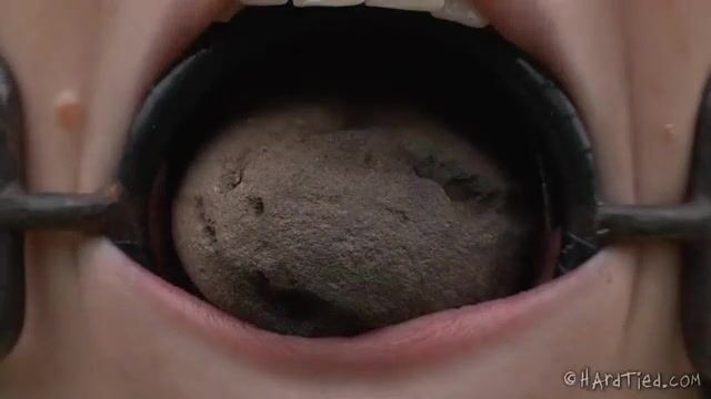 Господин прогулялся с голой рабыней и привязал к столбу