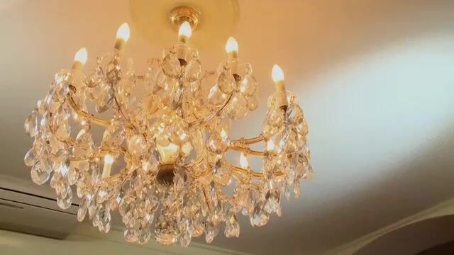 Русая баба в чулках поебалась в письку и проглотила сперму